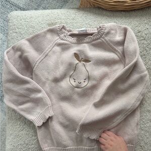 Jamie Kay Peach pear cotton sweater 3t